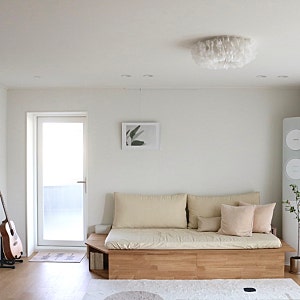 소파인데 침대도 된다고? 거실 평상형 소파 제작 이야기 (원목 맞춤 소파)