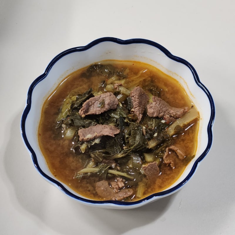 시래기된장국 레시피, 소고기 넣고 끓였더니 국물 맛이 달라요