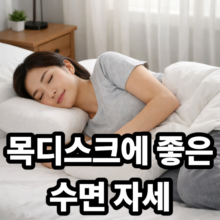  목디스크 환자에게 좋은 수면 자세