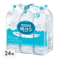 백산수 생수 무라벨 2L 24개 - 환경까지 생각한 깨끗한 물