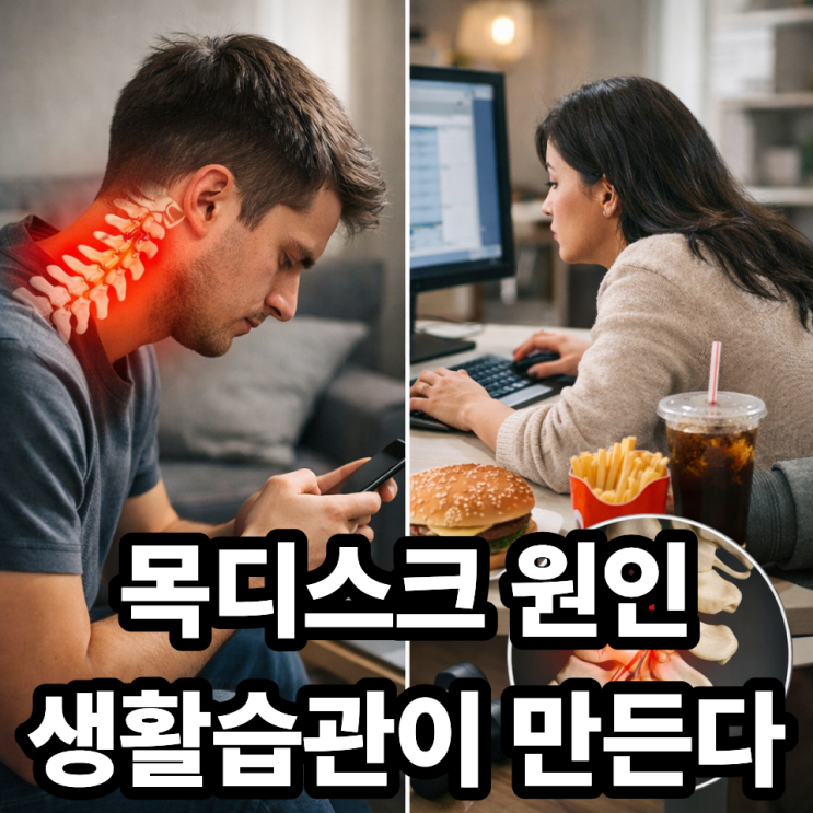  목디스크가 생기는 원인, 생활습관이 중요한 이유