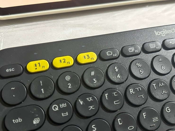 로지텍 K380 블루투스 키보드 아이패드 연결법 및 한영 전환 단축키