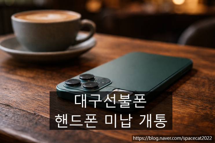  대구선불폰 유심 핸드폰 미납 개통 방법