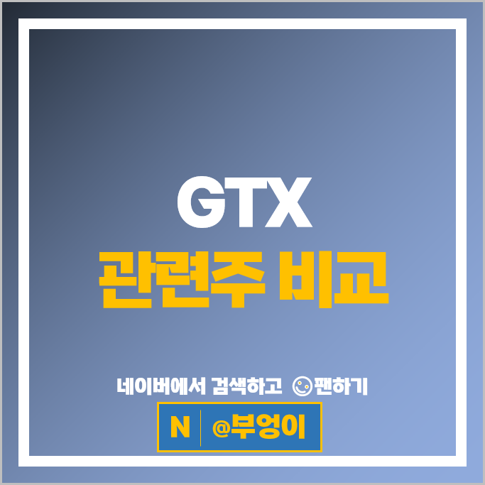 GTX-A GTX-D 관련주 대우건설 GS건설 현대건설 대아티아이 주가