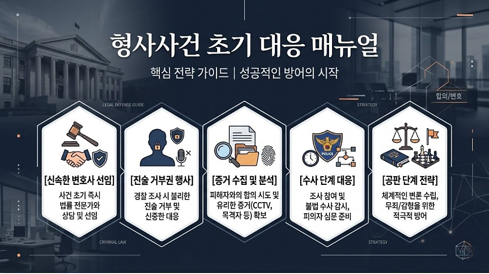 형사사건 초기 대응 메뉴얼 전략