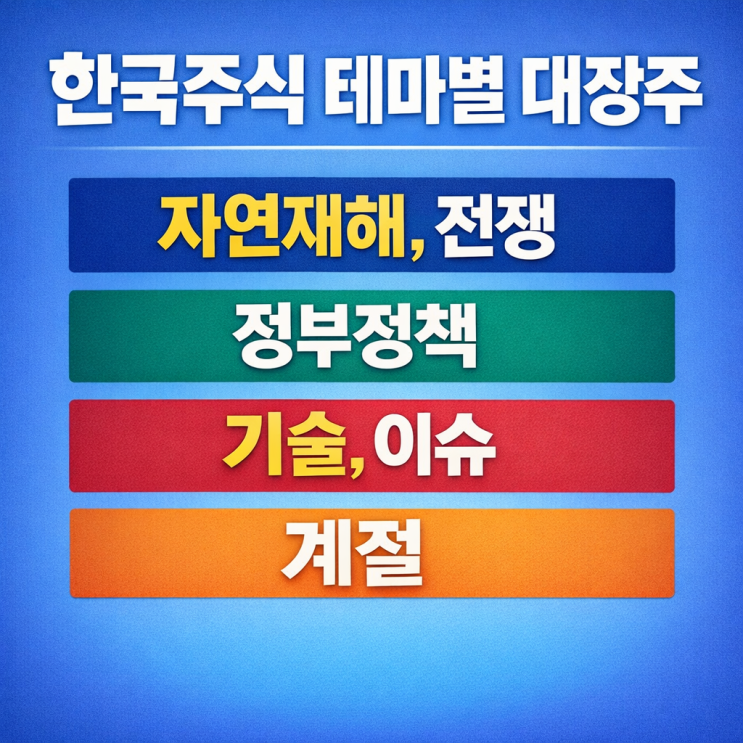  한국주식 테마별 대장주