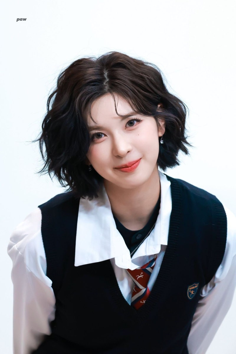 엔믹스 베이 찰떡 단발 빈티지펌 손질 편한 단발펌 추천