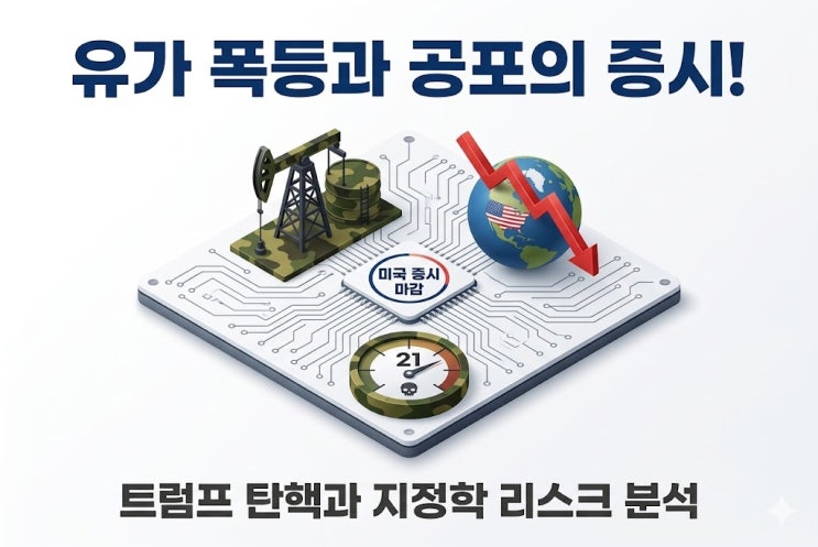  [미국 증시] 유가 폭등과 트럼프 탄핵 정국, '공포'가 지배한 시장