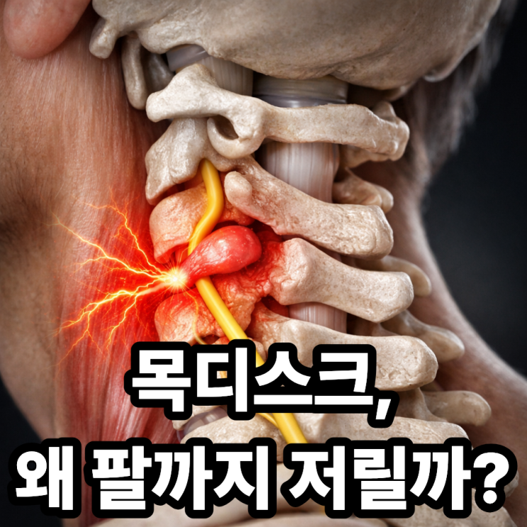  목디스크와 신경압박, 통증이 생기는 구조 쉽게 이해하기