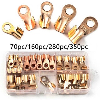  오픈 크림프 링 커넥터 OT 케이블 단자 - 구리 러그 70~350Pcs 10A-50A 키트