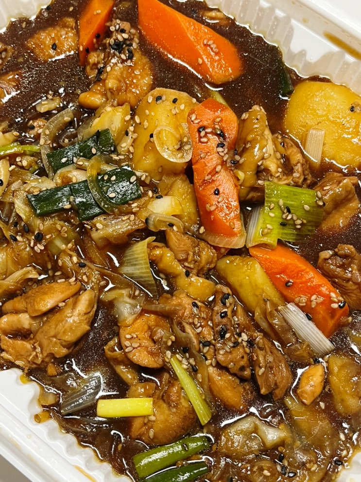  구미 배달맛집 원평동 중앙시장 골목 내허쉬찜닭 앤 볶음탕 순한맛 포장할인