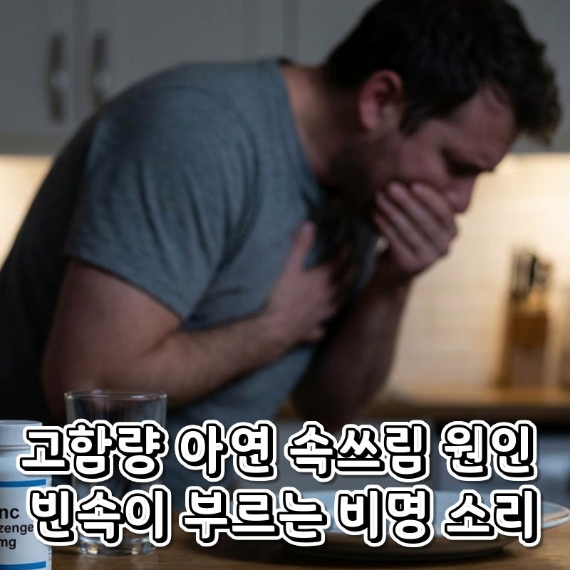 고함량 아연 속쓰림 원인 빈속이 부르는 비명 소리