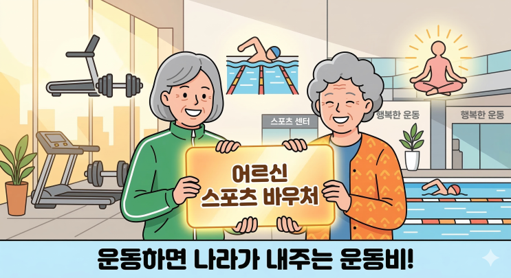  운동하면 나라가 돈을 줍니다? 65세 이상 운동비 월 8만~11만 원 지원받는 법