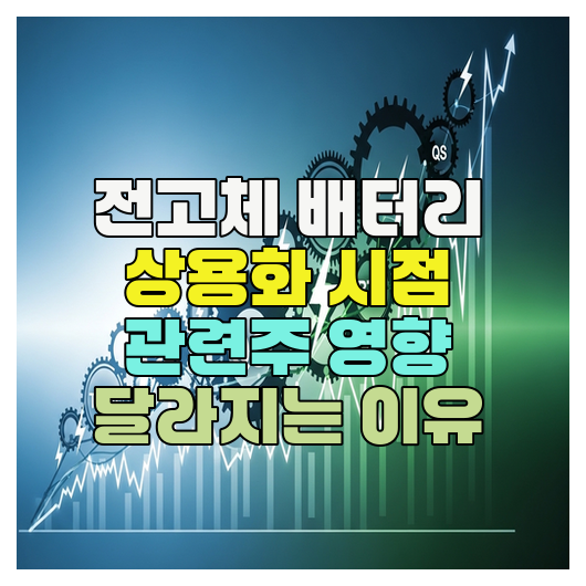  전고체 배터리 상용화 시점 관련주 영향 달라지는 이유