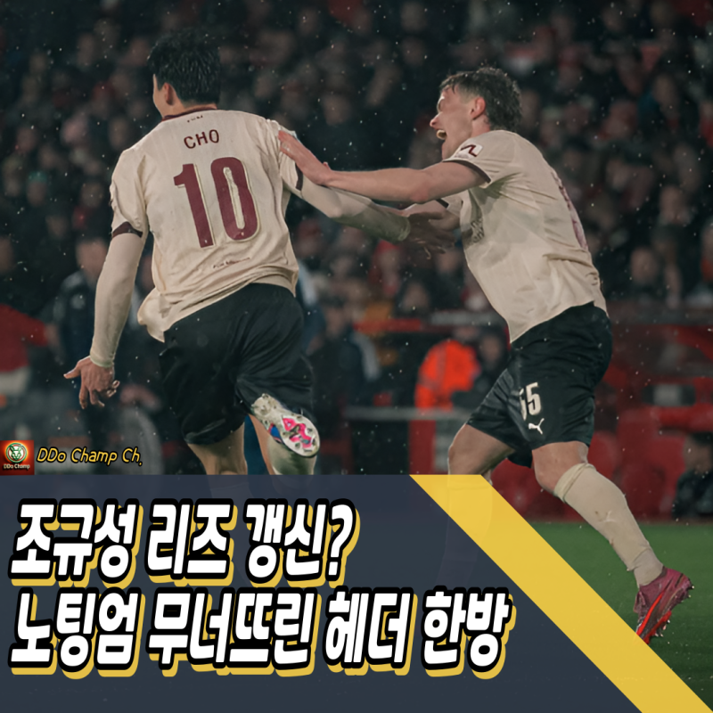 조규성 리즈 갱신? 노팅엄 무너뜨린 헤더 한방