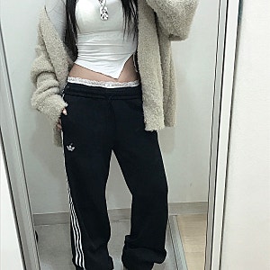 [아디다스]️파이어버드 트랙 팬츠 구매후기•착샷•키작녀 사이즈팁<3