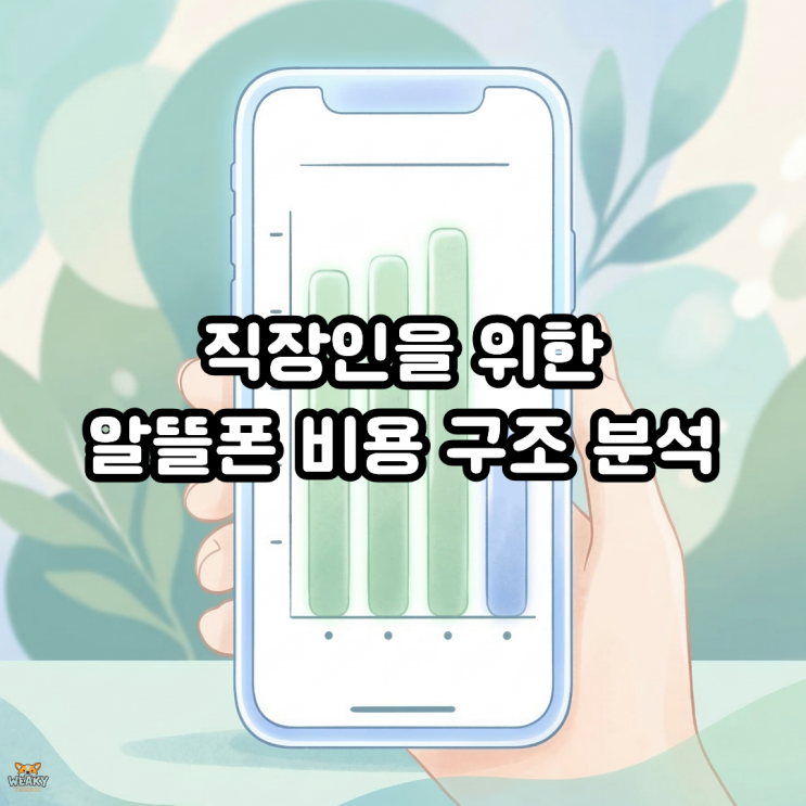  매달 나가는 통신비가 부담스러운 직장인을 위한 알뜰폰 비용 구조 분석