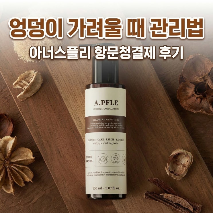  아너스플리 항문청결제 후기 엉덩이 가려울 때 치질 클렌저