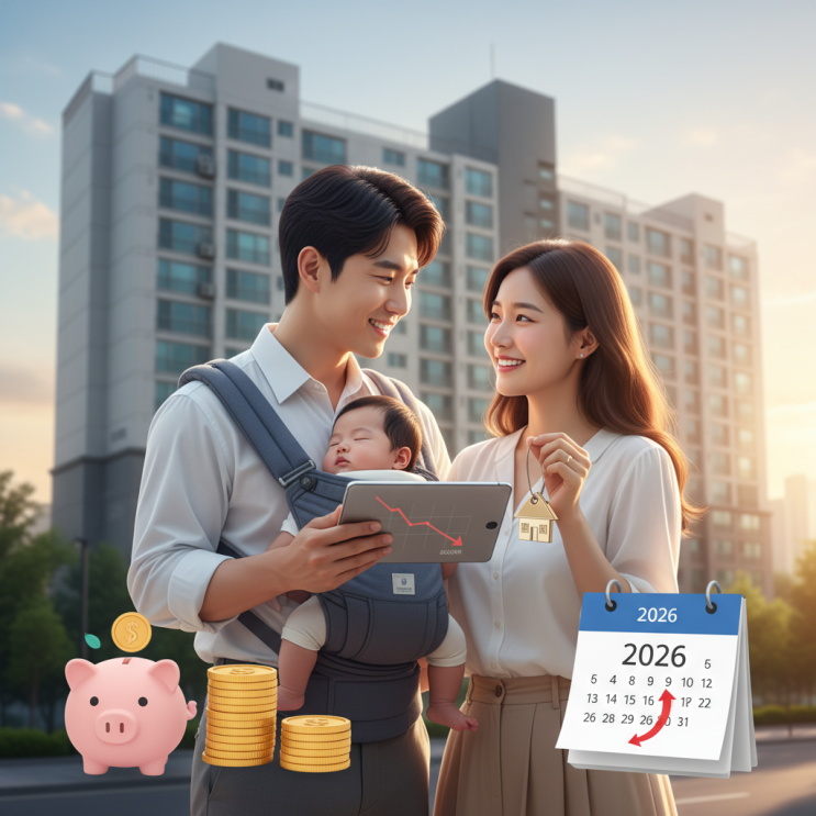  2026년 완화 기준 적용! 신생아 특례대출 금리 우대, 내 집 마련 실질 부담액은?