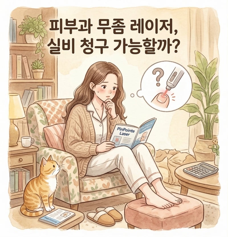 피부과 발톱 무좀 레이저 치료, 실비보험 청구가 될까요?