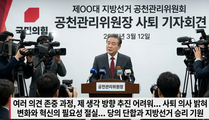 국민의힘 이정현 공관위원장 돌연 사퇴 오세훈 역공인가?