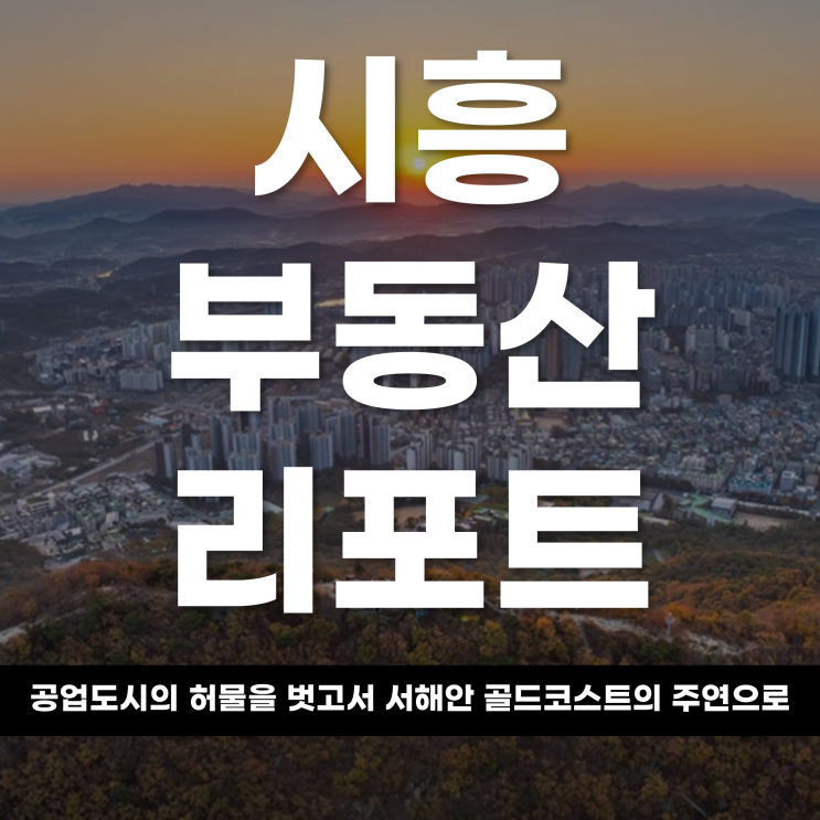  2026 시흥 부동산 리포트 공업 도시의 허물을 벗고서 해안 골드코스트의 주연으로