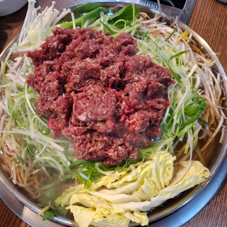  철마 온당골 야채 리필 한우 불고기 부산 기장 맛집