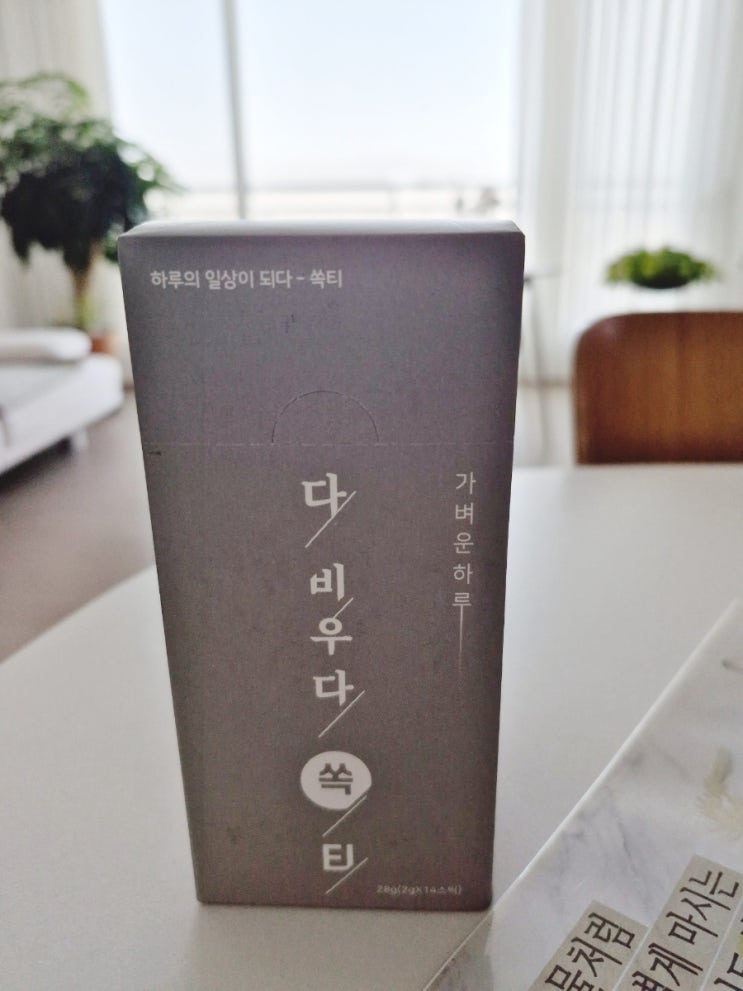  물대용차로 딱 좋은 다비우다쏙티 백향진 디톡스차 후기