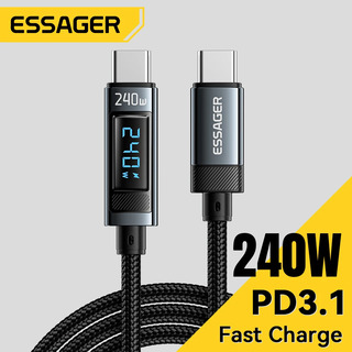  Essager 240W USB C 케이블 - 초고속 충전 100W PD 3.1 지원