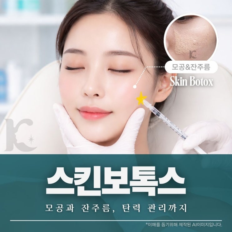  광주스킨보톡스 수완지구피부과에서 표정 주름 개선과 모공 축소로 탄력관리 전에