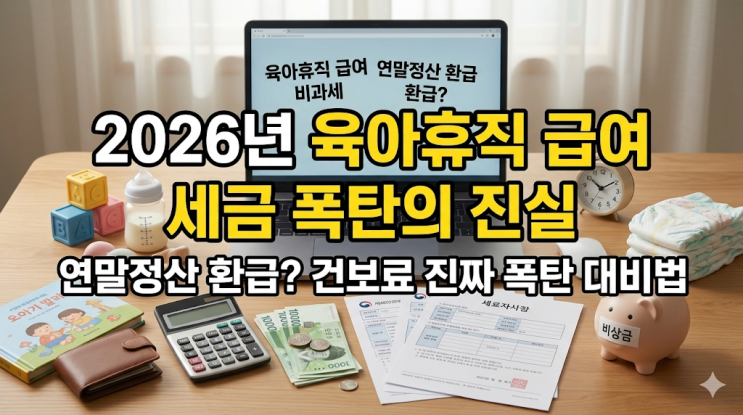  2026년 육아휴직 급여 세금 폭탄의 진실, 연말정산과 건강보험료 현실 후기