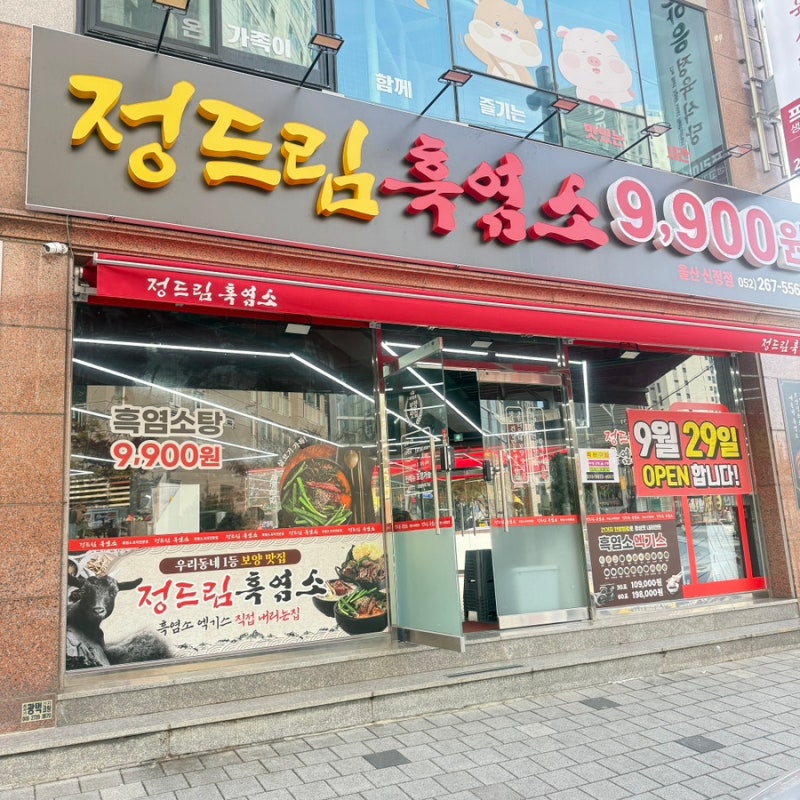 울산 신정동 맛집 정드림흑염소 부모님 보양식 9900원 포장