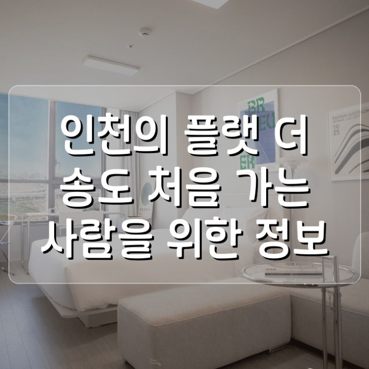  인천의 UH 플랫 더 송도 UH FLAT THE SONGDO 처음 가는 사람을 위한 정보