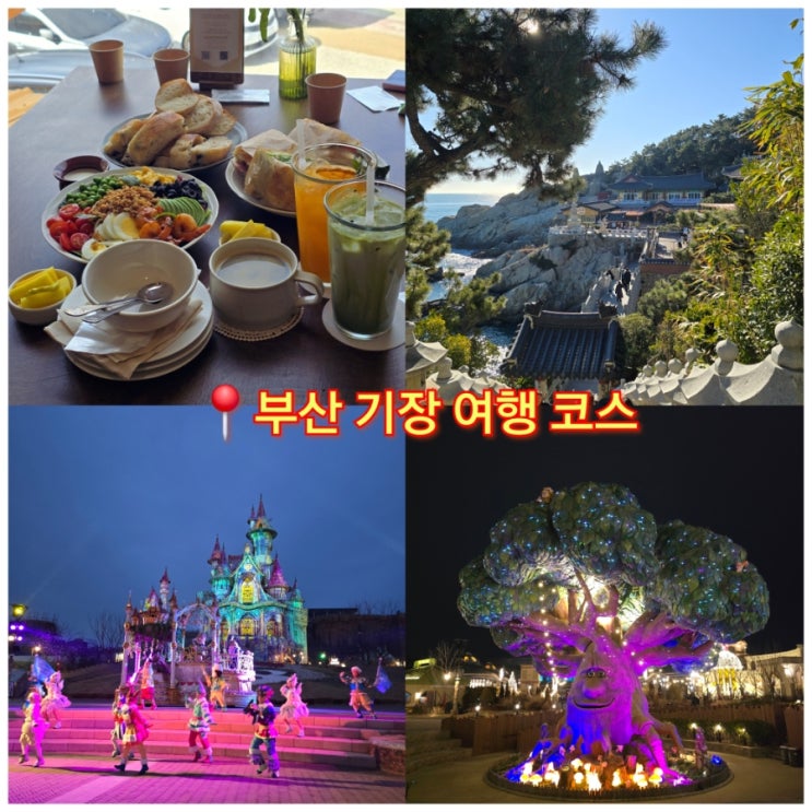  부산 기장 여행 코스 가볼만한곳 추천 롯데월드 용궁사 브런치