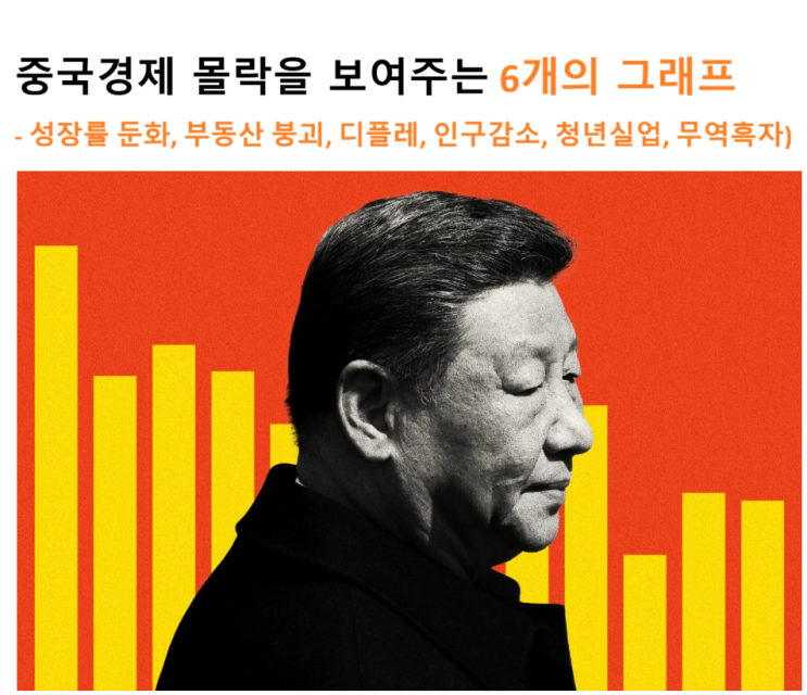 둔화, 디플레 심화, <b>인구</b>감소, 부동산 <b>붕괴</b>, 거대한 무역흑자