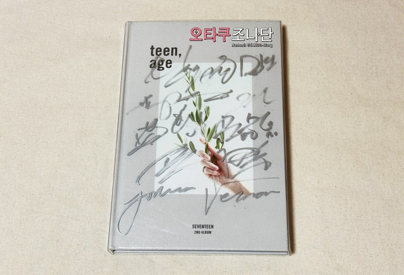 SEVENTEEN's 2nd Full Album [TEEN, AGE] - All Members' Autographs (Not for Sale)