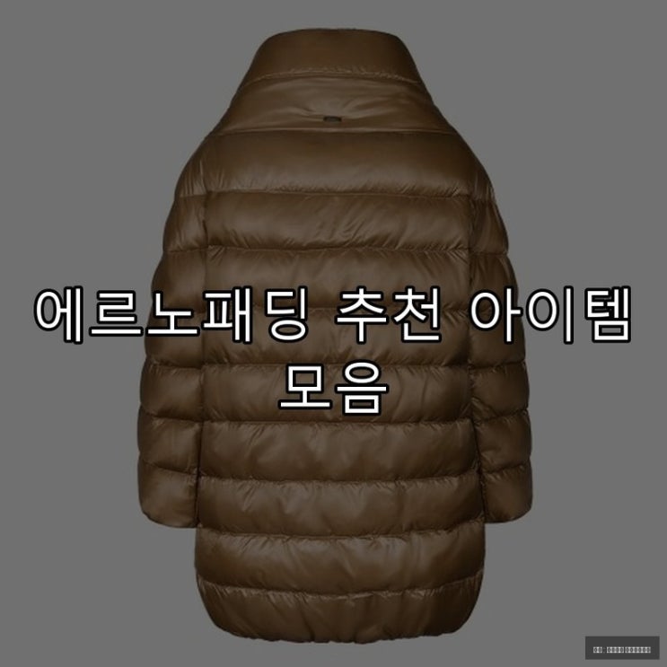  에르노패딩 추천 아이템 모음