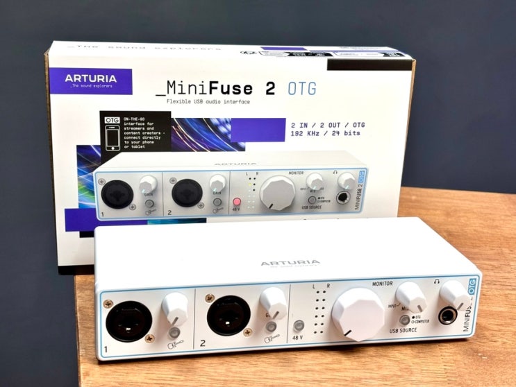  팟캐스트 장비 추천 - arturia minifuse2 OTG