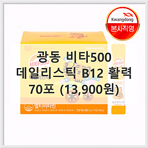 광동 비타500 데일리스틱 B12 활력 가격 후기