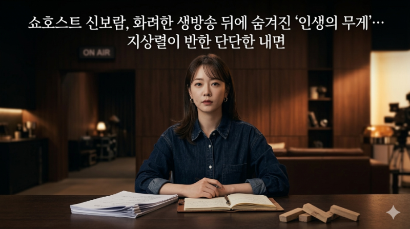 쇼호스트 신보람, 화려한 생방송 뒤에 숨겨진 '인생의 무게'…16살차 지상렬이 반한 단단한 ....