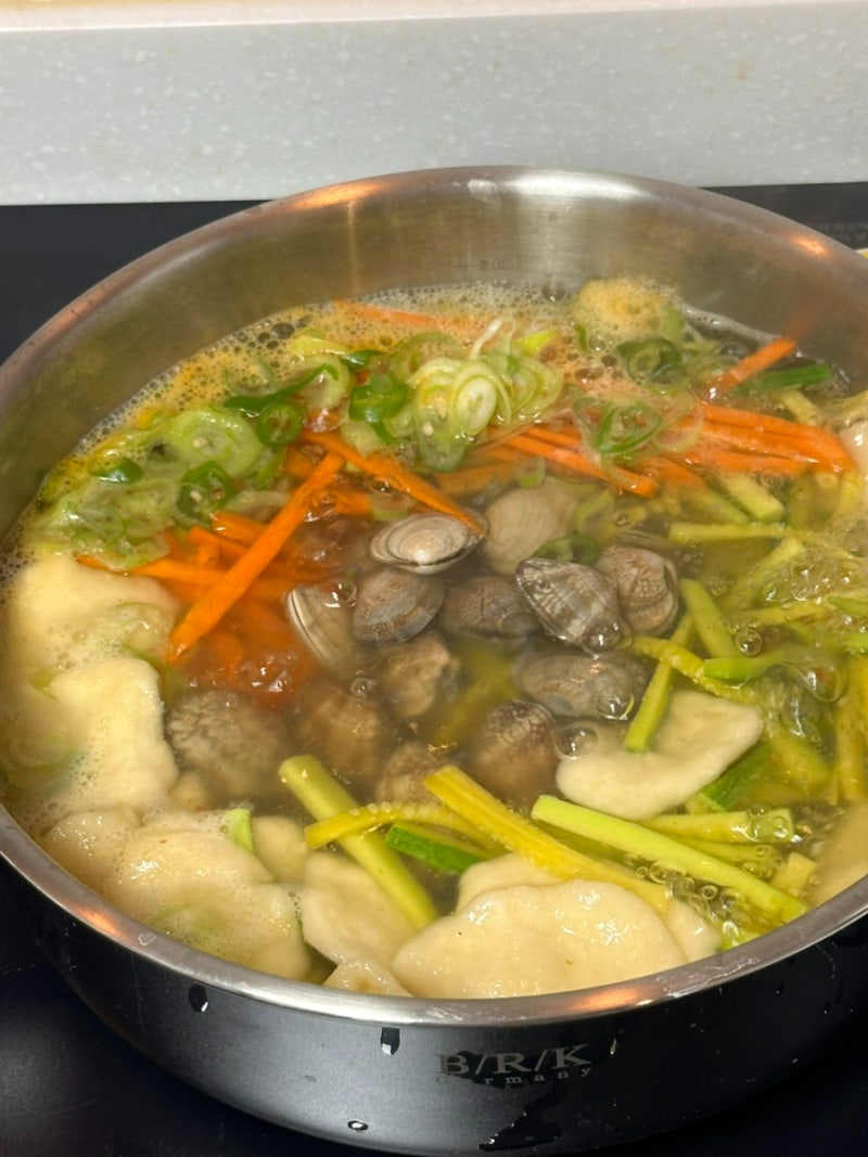 바지락 수제비 레시피 ㅣ칼국수면•수제비 직접 만드는법
