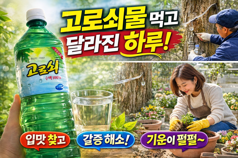 고로쇠물 효능 | 고로쇠수액 일주일 마셔본 후기 (맛·가격·보관)