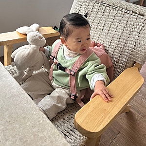 아프리콧스튜디오 아기가방 리틀토곰백팩 캐스터네츠 기저귀가방