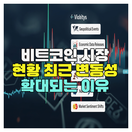  비트코인 시장 현황 최근 변동성 확대되는 이유
