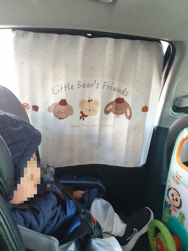 꾸마망 차량용커튼 아기 차량 햇빛가리개 내돈내산 추천 후기
