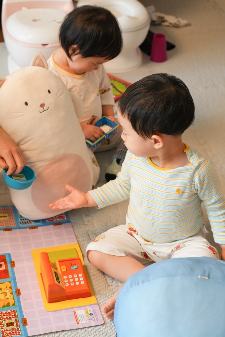  호비 아이챌린지 마이토이 슈퍼마켓 놀이 후기, 4세 쌍둥이 역할놀이 장난감으로 선택한 이유