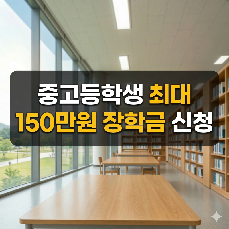 중고등학생 최대 150만원 장학금 지원받는 법 : 2026 경기도 청소년 생활장학금