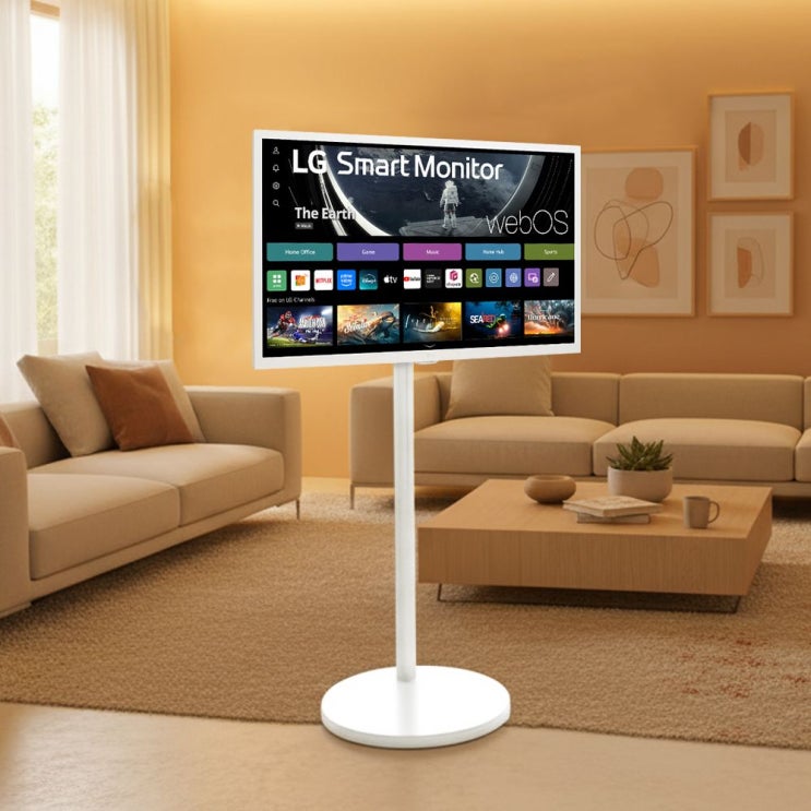  삶의 질 수직 상승!  LG 스마트TV 모니터 이동식 삼텐바이미 32인치 가성비 끝판왕 정리