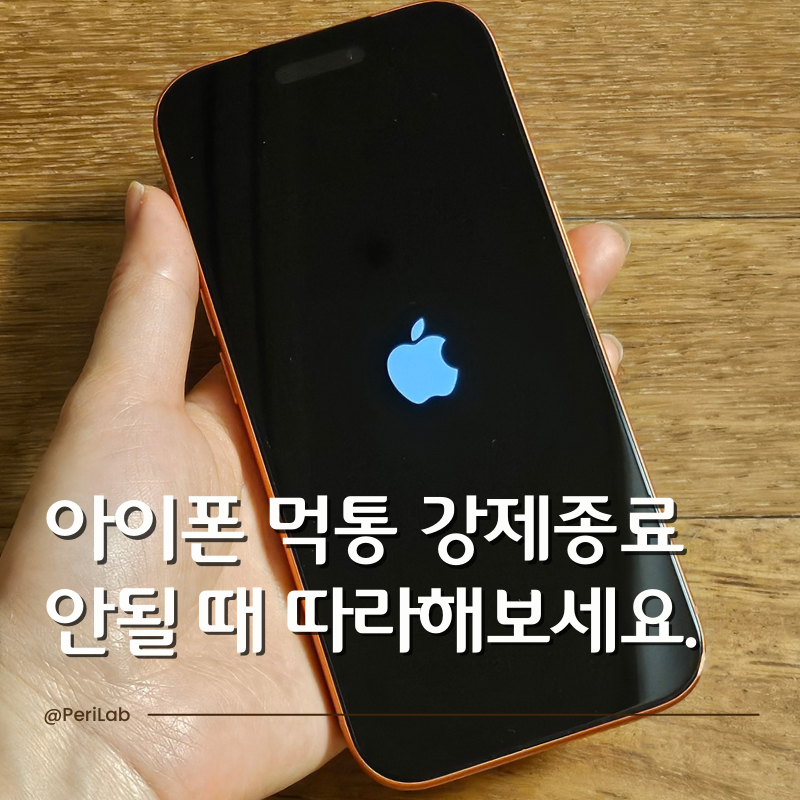 아이폰 먹통 강제종료 안될때 따라해보세요.