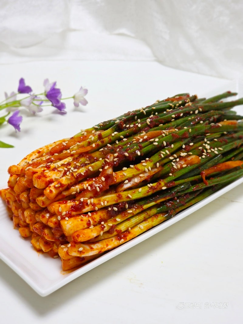 절이지않고 풀없이 이영자 파김치 맛있게 담그는법 쪽파요리 양념 황금레시피